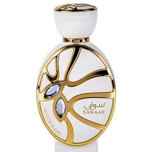Khadlaj Sawaar Vanille Blanc Vanilla, Sweet, Woody Extrait de Parfum 3.4 Ounce